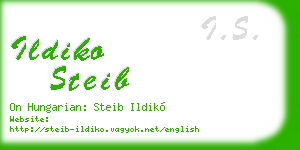 ildiko steib business card